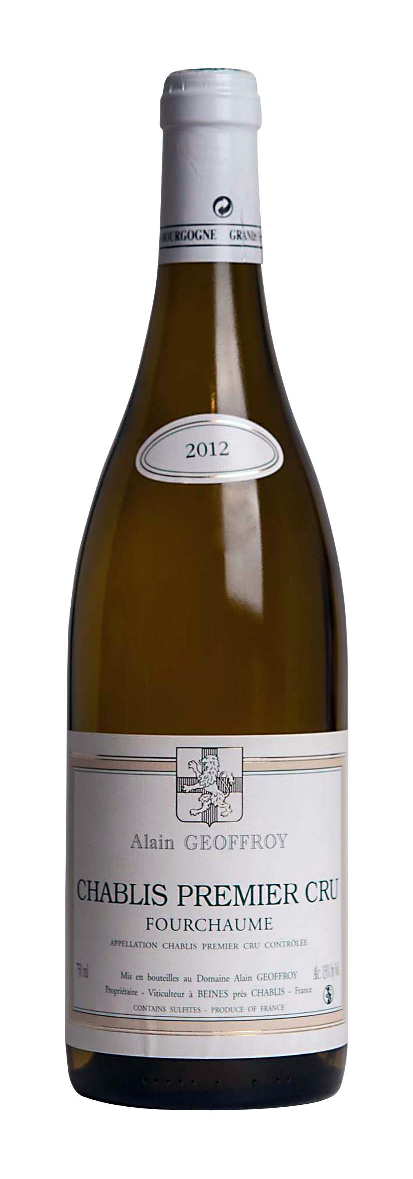 Chablis Premier Cru AOC Fourchaume 2012