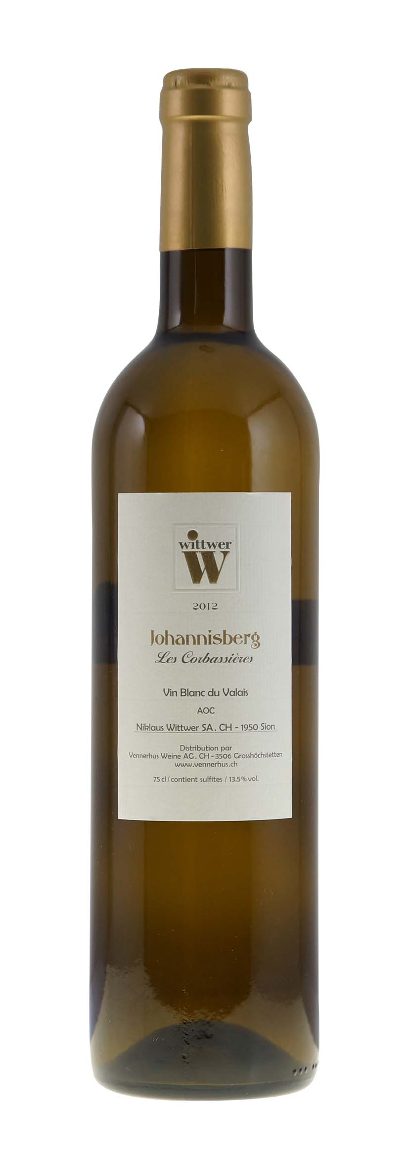 Valais AOC Johannisberg Les Corbassières 2012