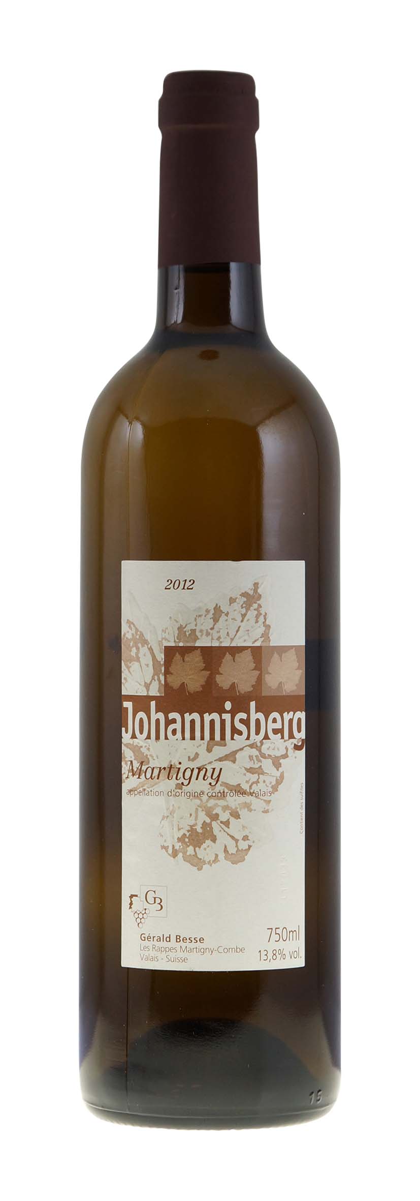 Valais AOC Johannisberg Martigny 2012