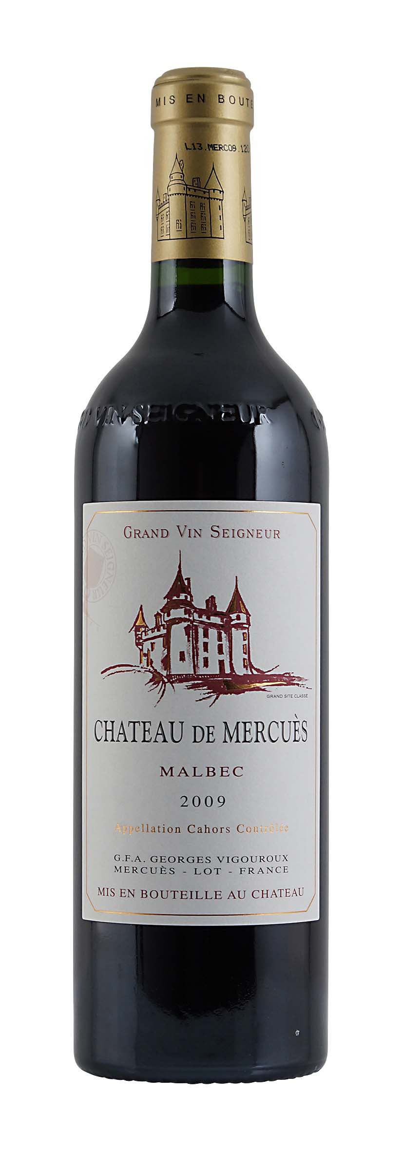 Cahors AOC Château de Mercuès 2009