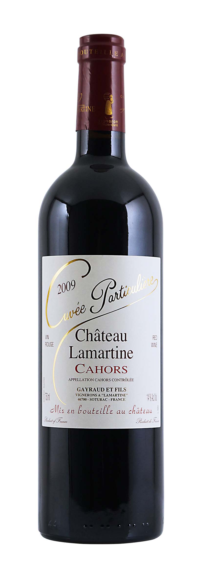 Cahors AOC Cuvée Particulière 2009