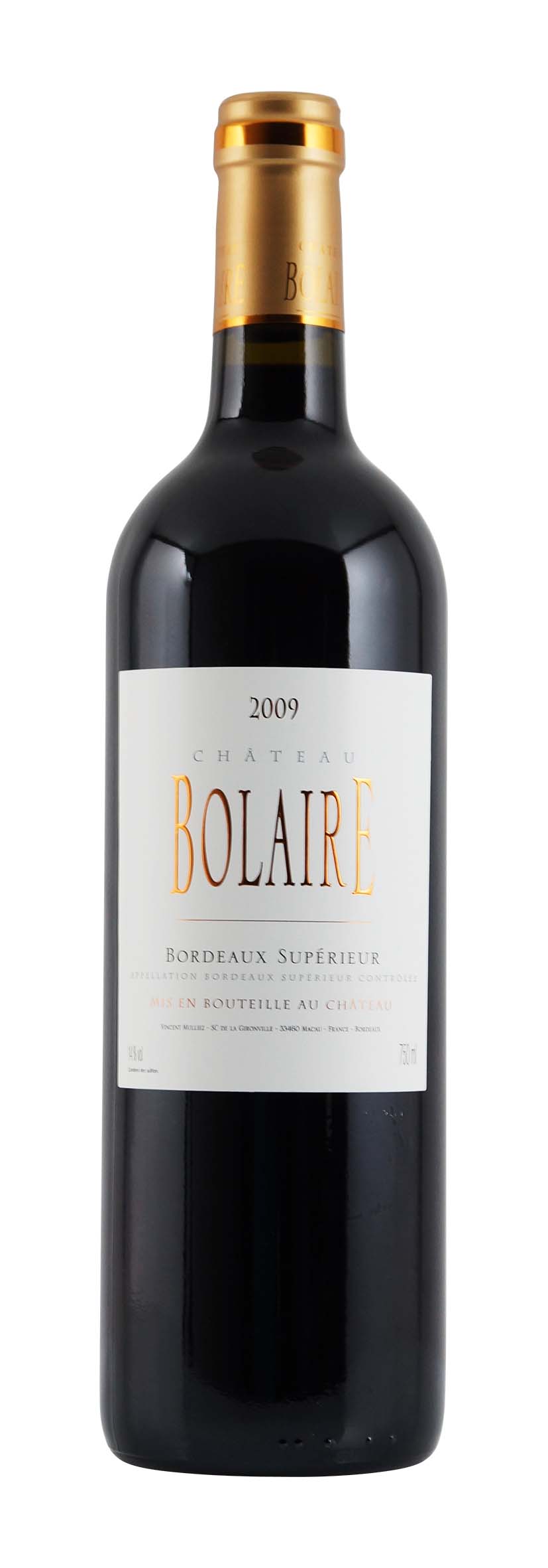 Bordeaux Supérieur AOC Château Bolaire 2009