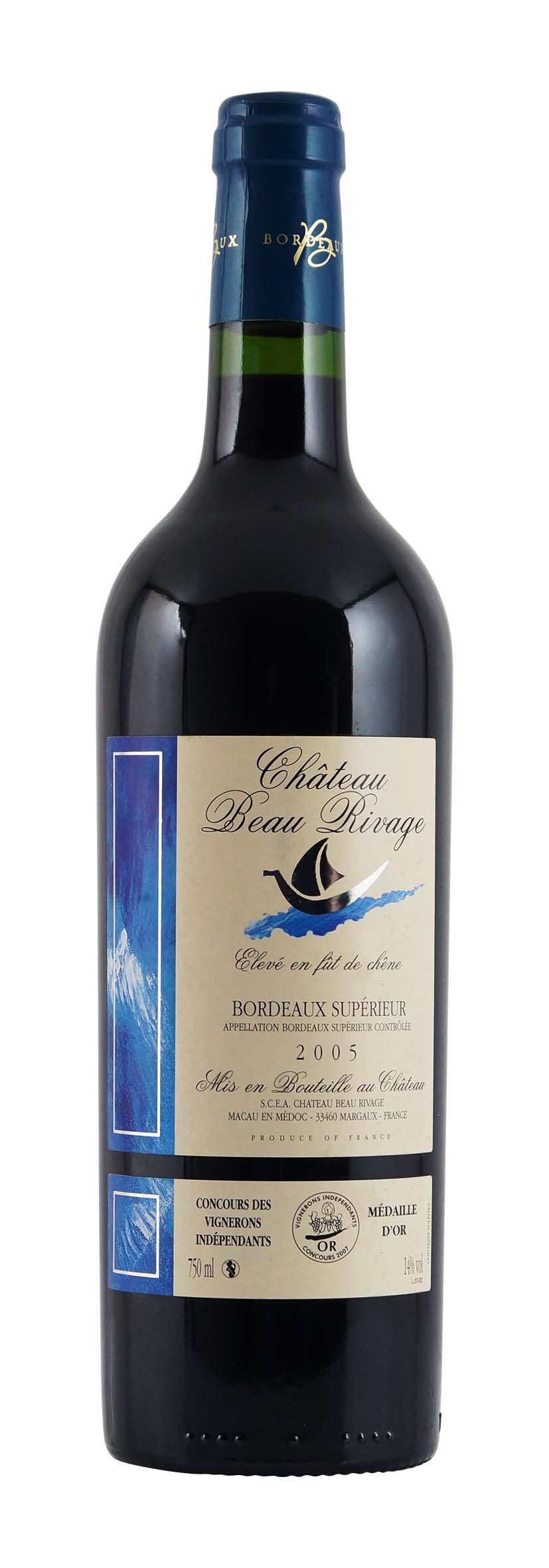 Bordeaux Supérieur rouge AOC Château Beau Rivage 2005