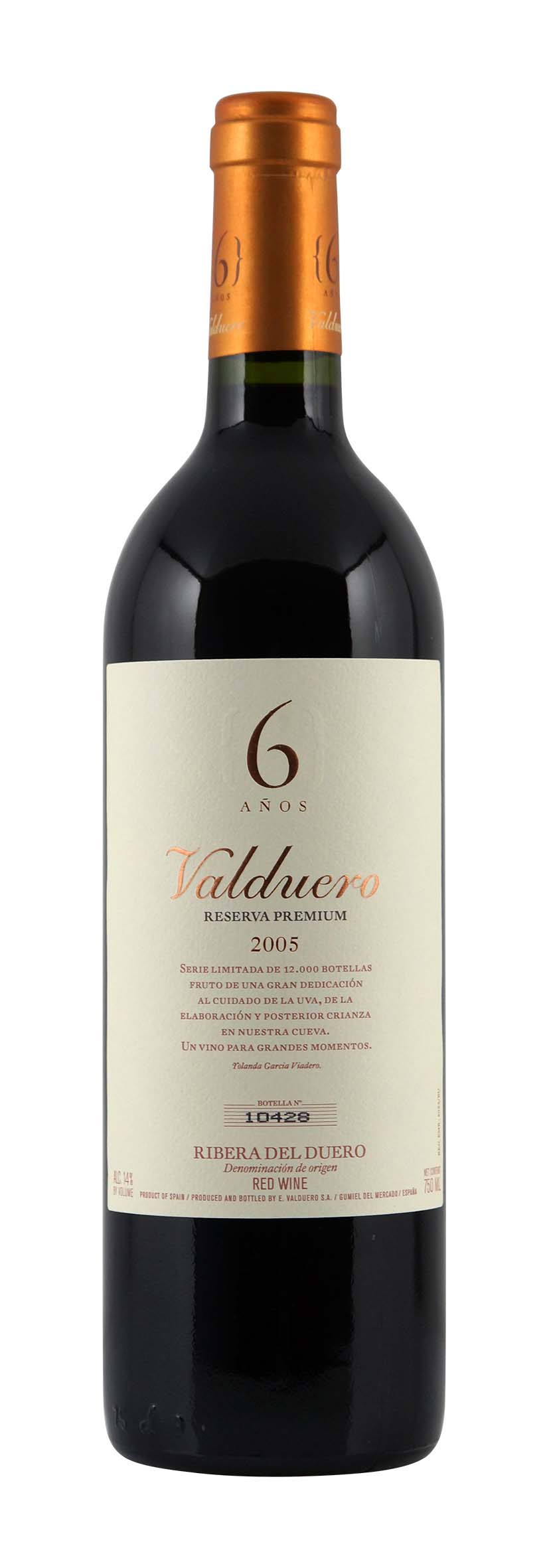 Ribera del Duero DO Valduero Reserva Premium 6 Años 2005