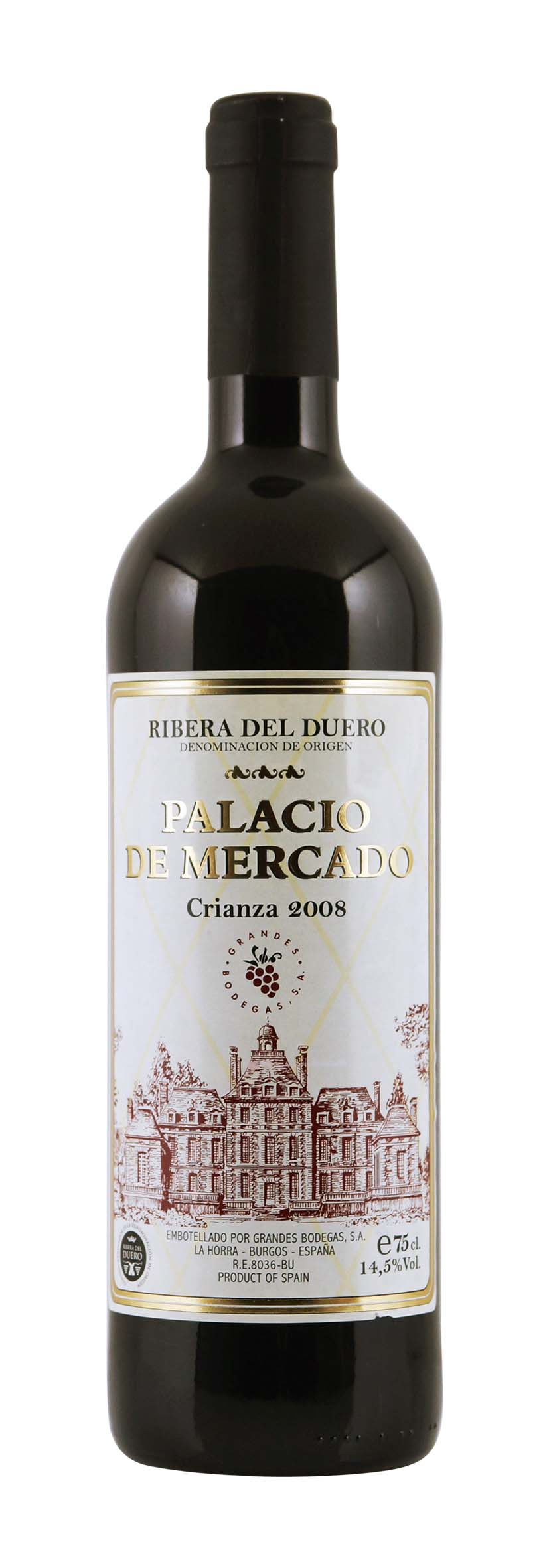 Ribera del Duero DO Palacio de Mercado Crianza 2008