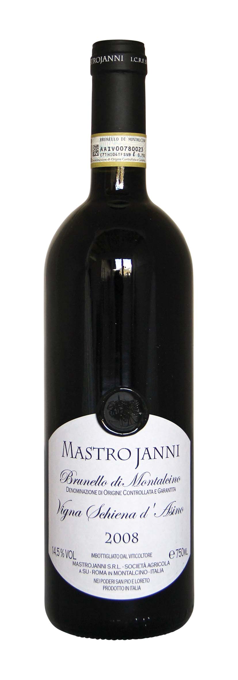 Brunello di Montalcino DOCG Riserva Vigna Schiena d'Asino 2008