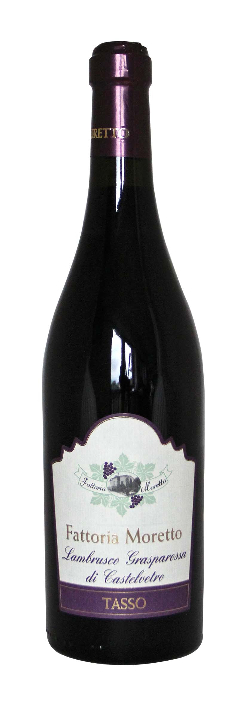 Lambrusco Grasparossa di Castelvetro DOC Tasso Vino Frizzante Secco 0