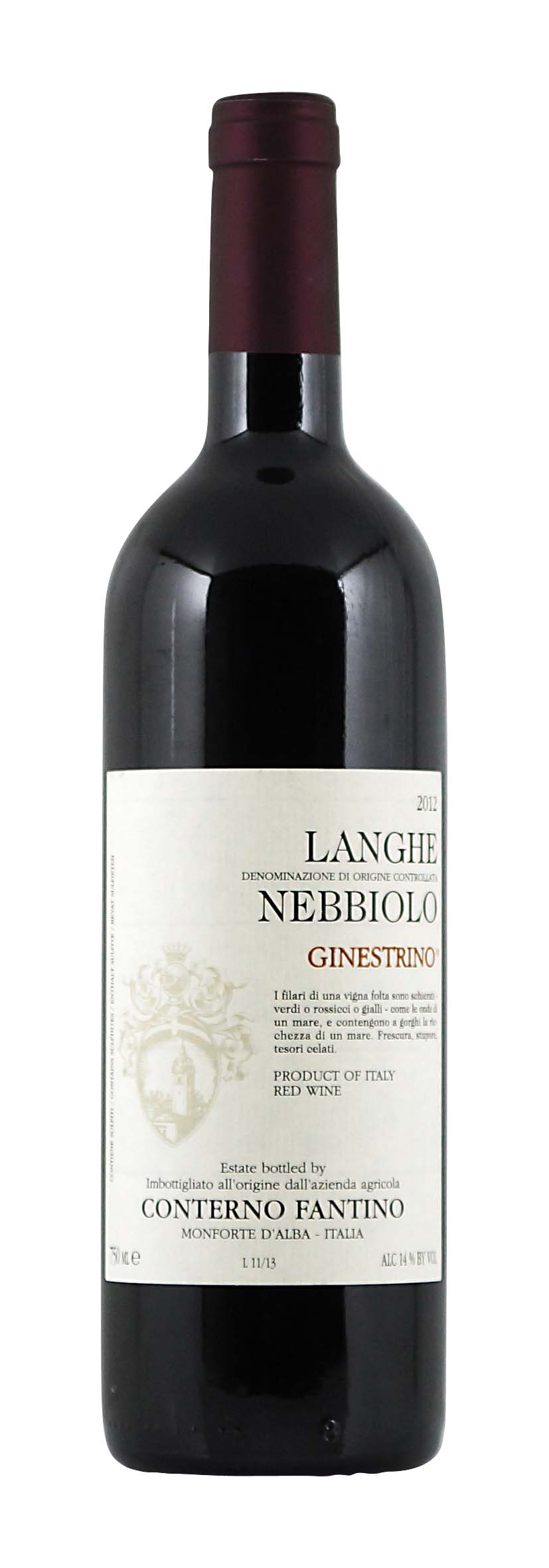 Langhe Nebbiolo DOC Ginestrino 2012