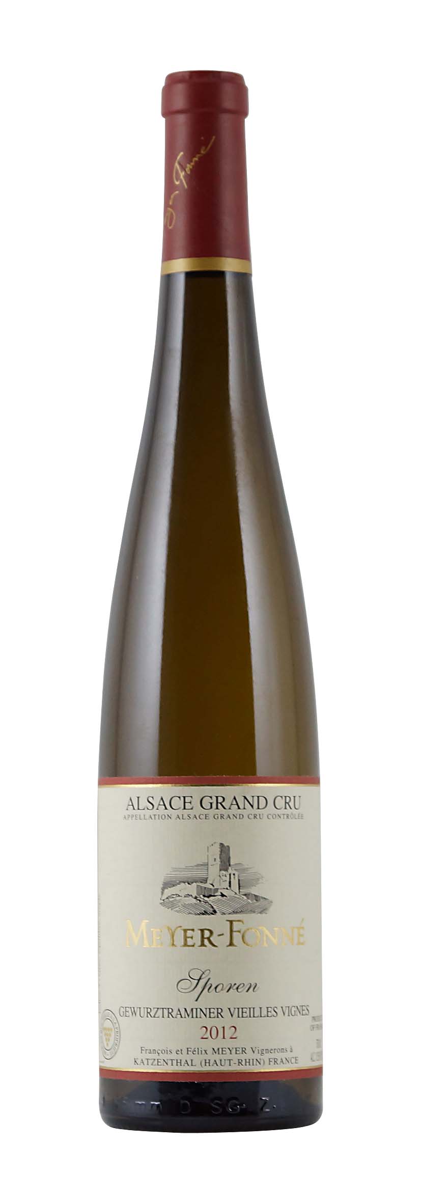 Alsace AOC Grand Cru Gewurztraminer Vieilles Vignes Sporen 2012