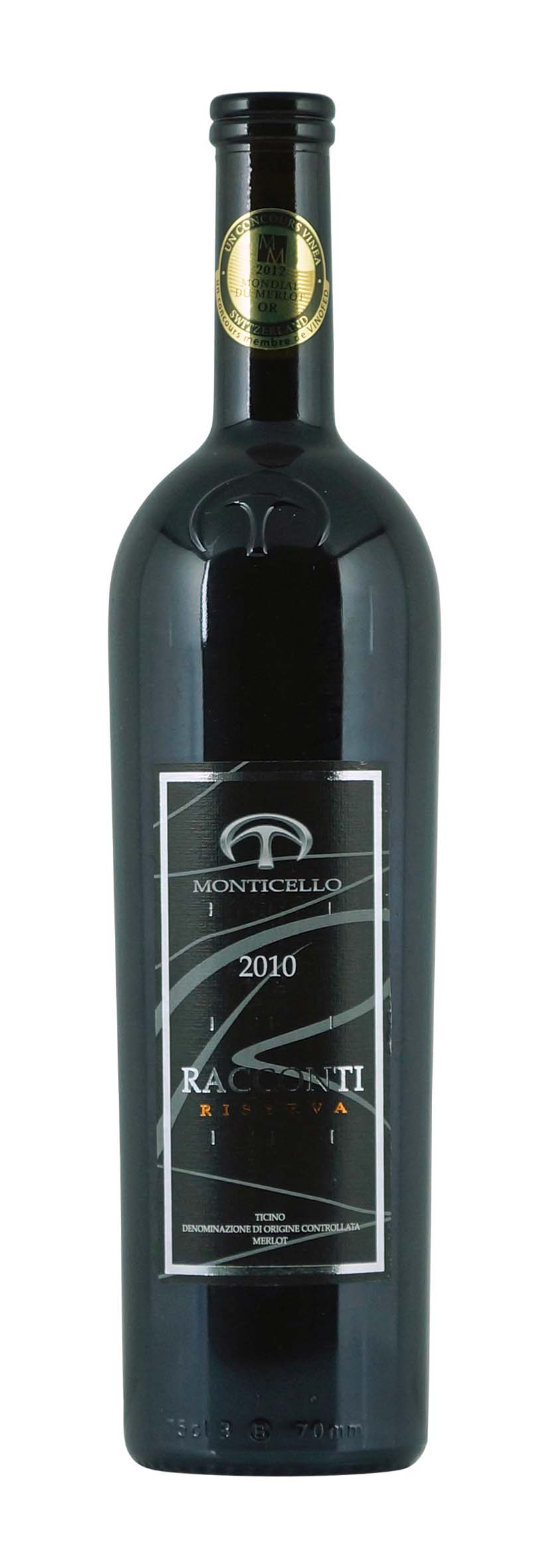 Ticino DOC Merlot Racconti Riserva 2010