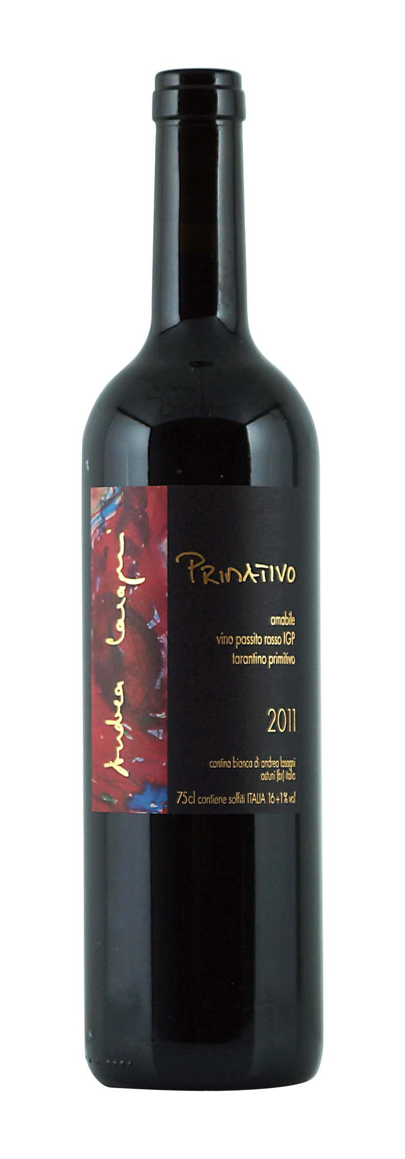 Amabile Vino Passito rosso IGP Primativo Tarantino 2011