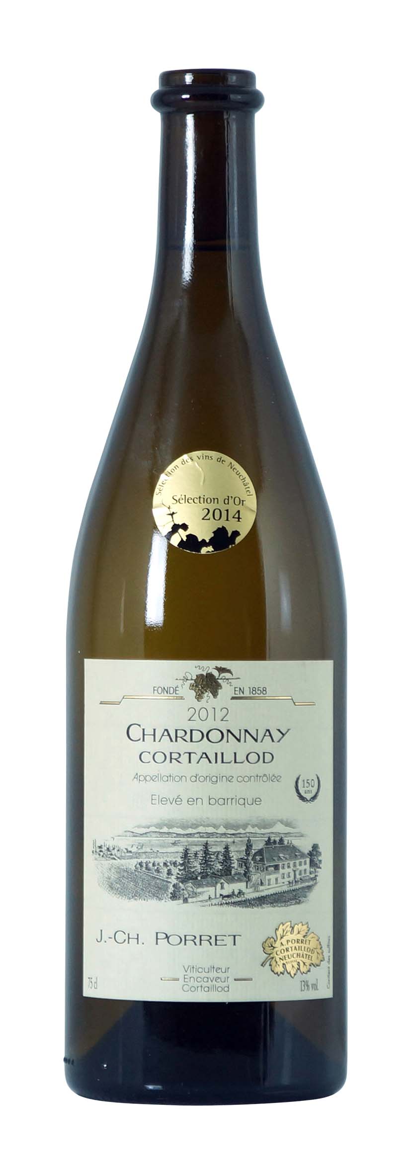 Cortaillod AOC Chardonnay Élevé en barrique 2012