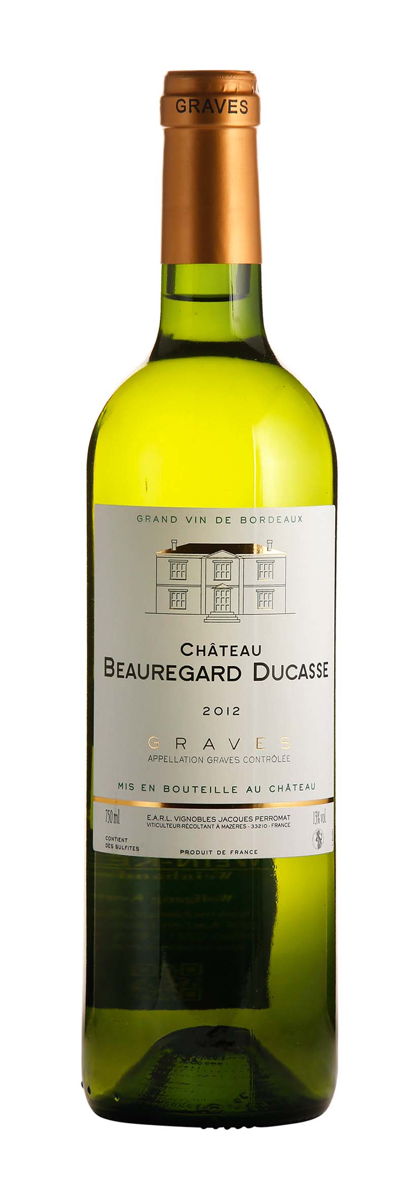Graves AOC Château Beauregard Ducasse blanc 2012
