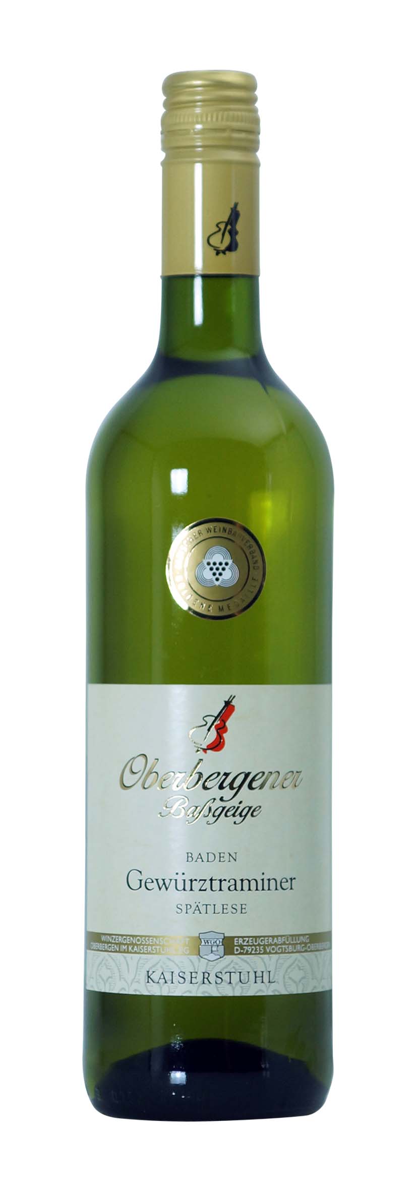 Oberbergener Bassgeige Gewürztraminer Spätlese Baden 2014