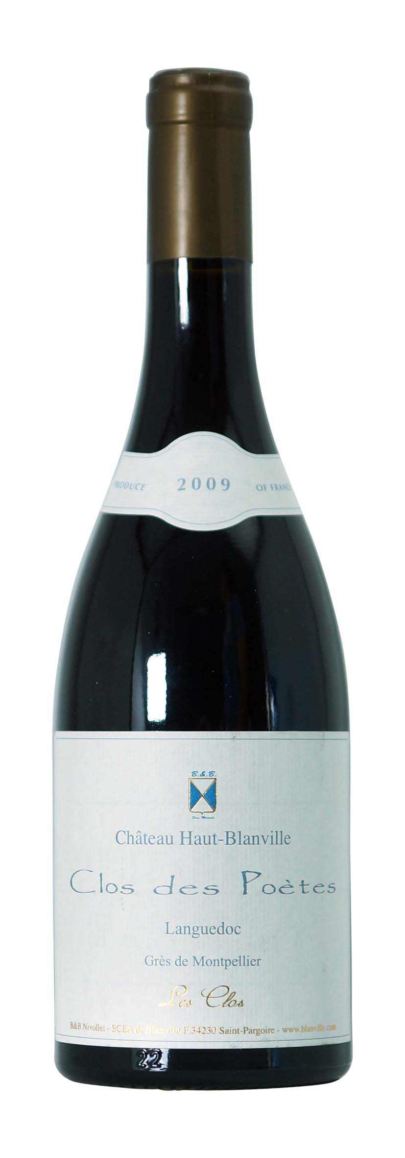 Languedoc Grès de Montpellier AOP Clos des Poètes 2009