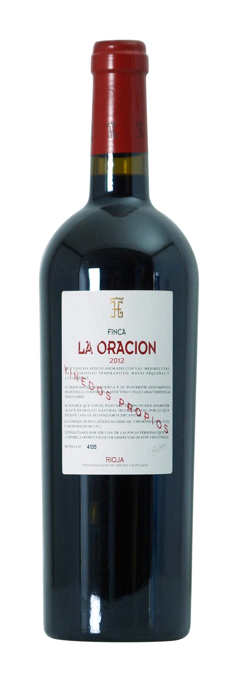 Rioja DOCa Finca La Oracion 2012