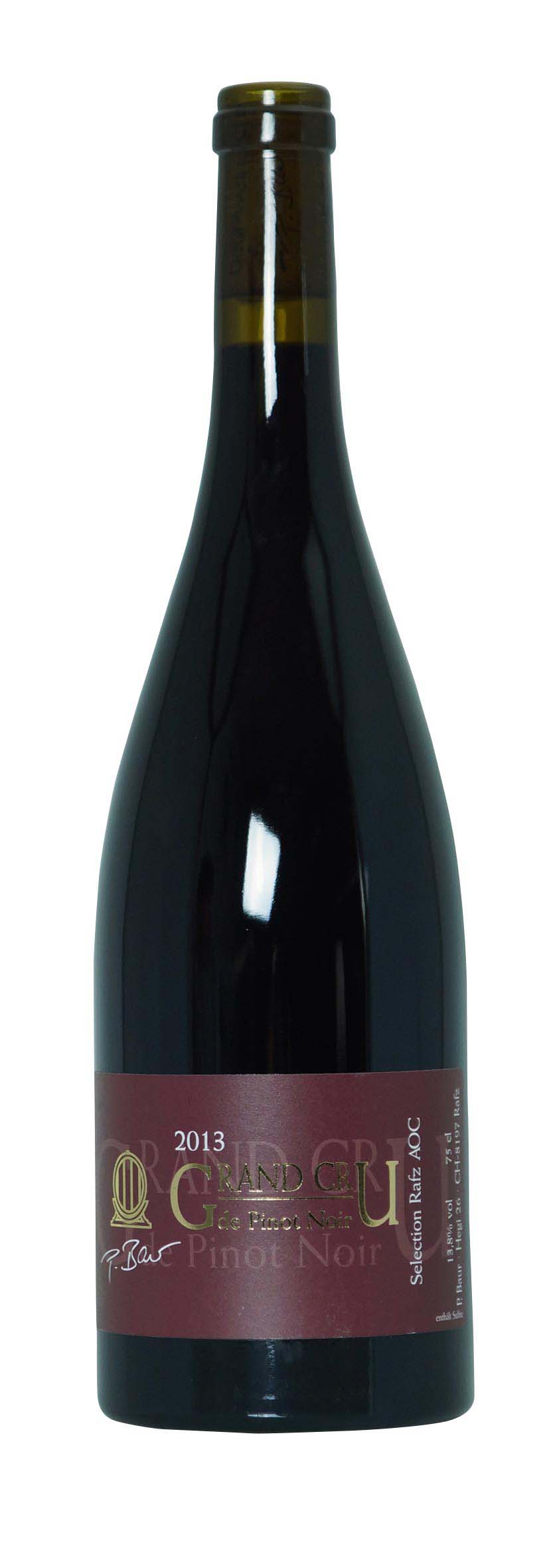 Zürich AOC Grand Cru de Pinot Noir Selection Rafz 2013