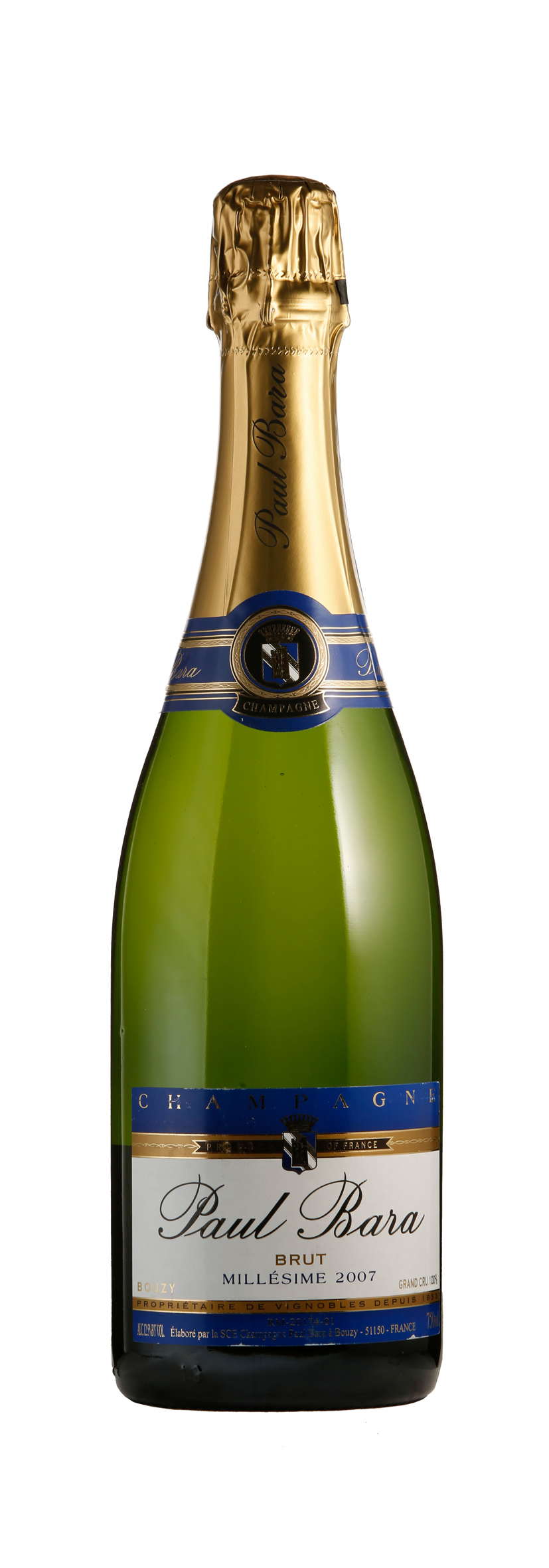 Champagne AOC Grand Cru Grand Millésime Brut 2007