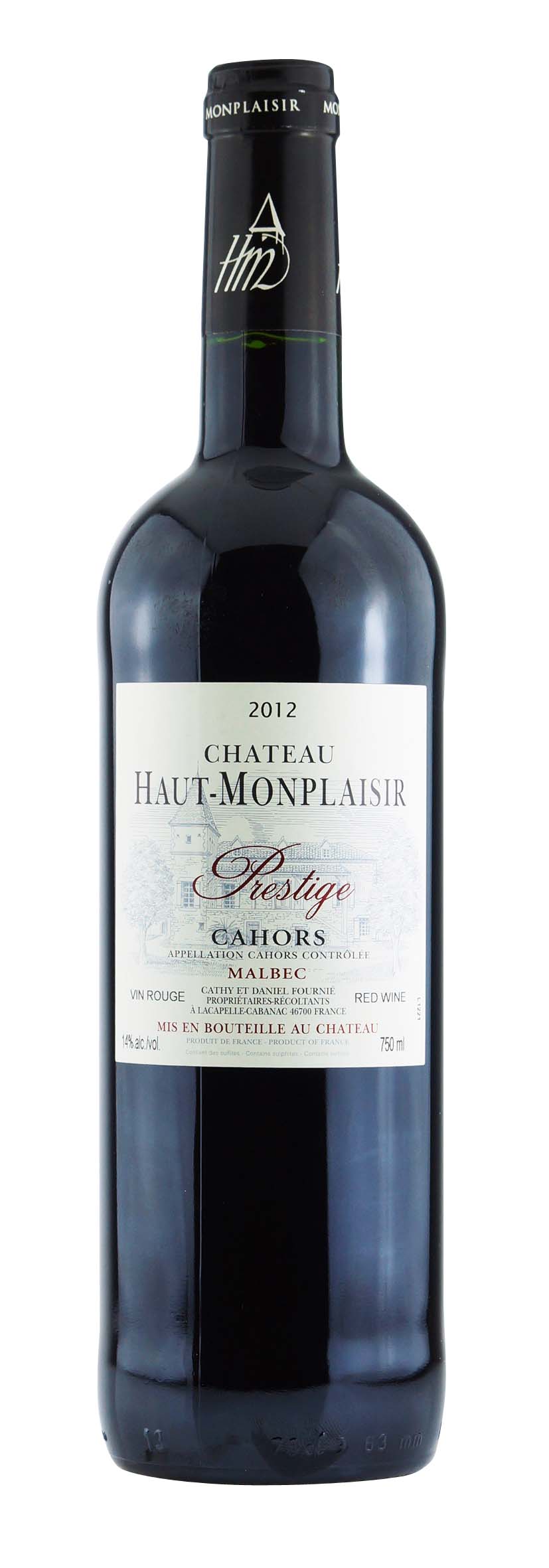 Cahors AOC Haut-Monplaisir Prestige 2012