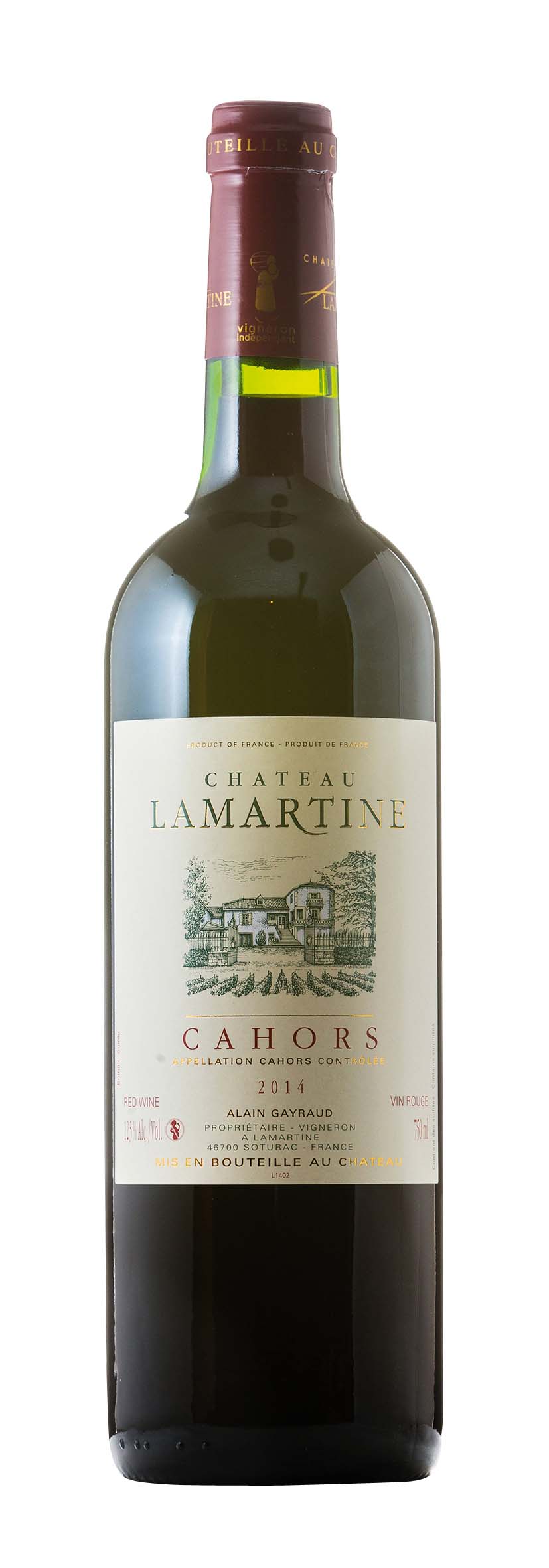 Cahors AOC Château Lamartine 2014