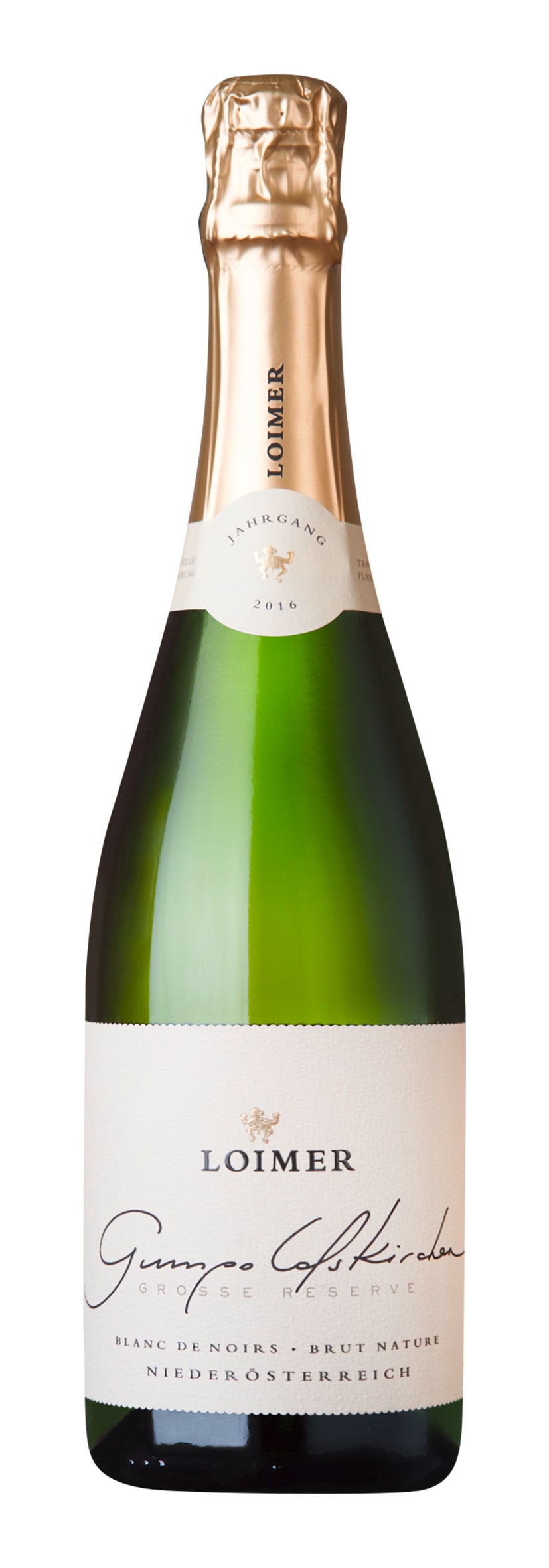 Österreichischer Sekt g.U. Niederösterreich Gumpoldskirchen Grosse Reserve Blanc de Noirs Brut Nature 2016