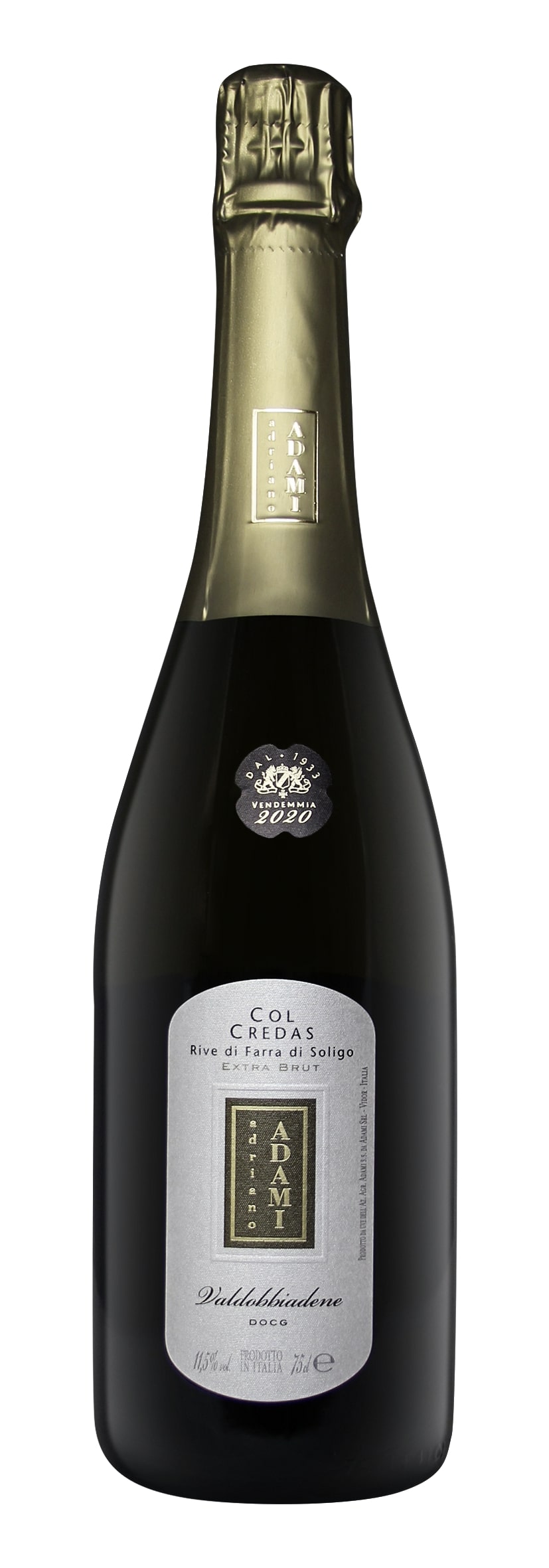 Conegliano Valdobbiadene Prosecco Superiore DOCG Rive di Farra di Soligo Extra Brut Col Credas 2020