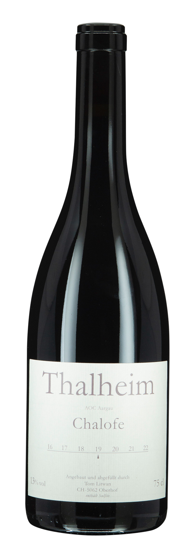 Aargau AOC Thalheim Pinot Noir Chalofe 2019