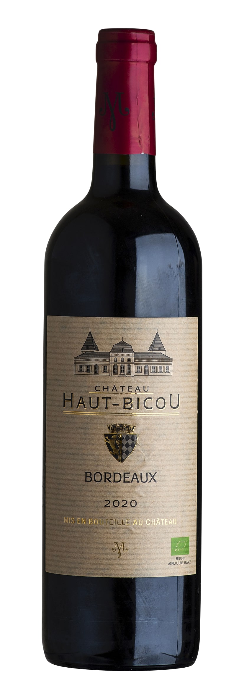 Bordeaux rouge AOC Château Haut Bicou 2020