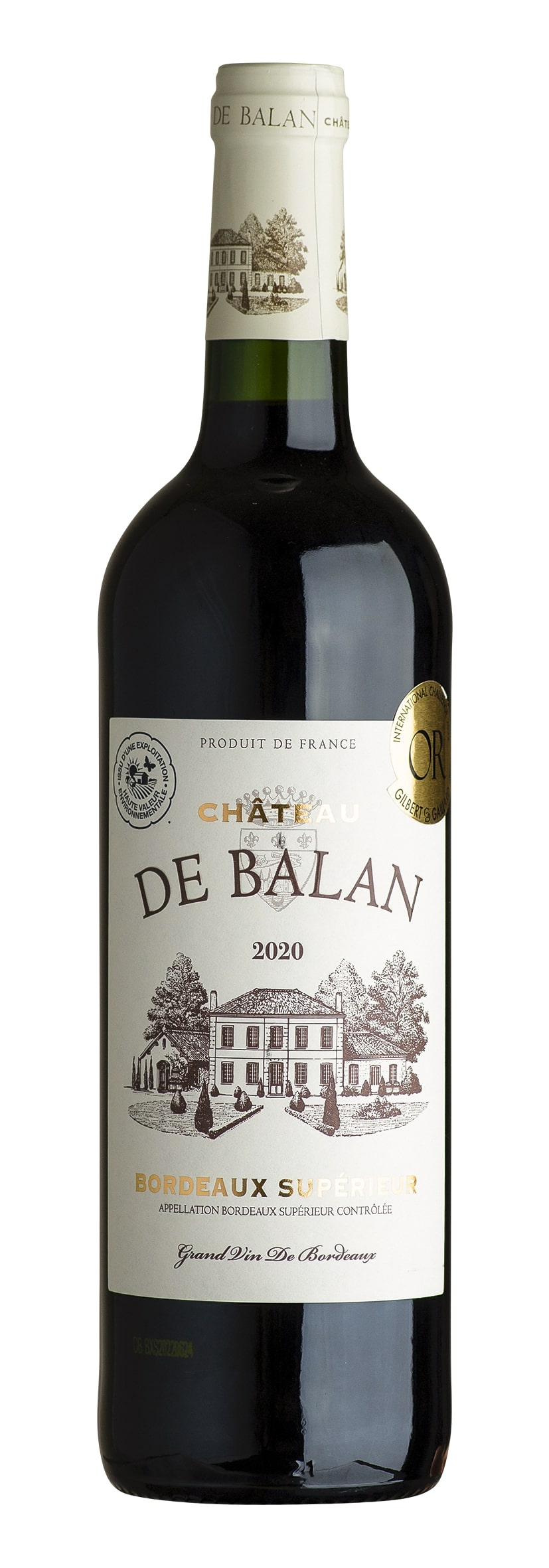 Bordeaux Supérieur rouge AOC Château de Balan 2020