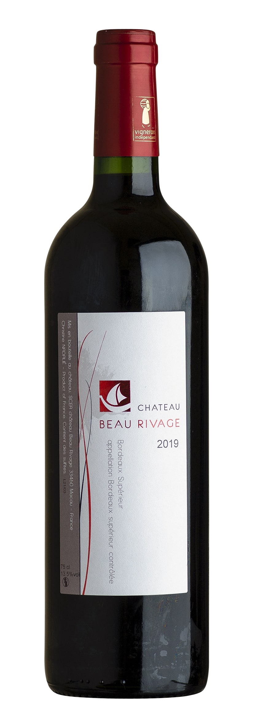 Bordeaux Supérieur rouge AOC Château Beau Rivage 2019