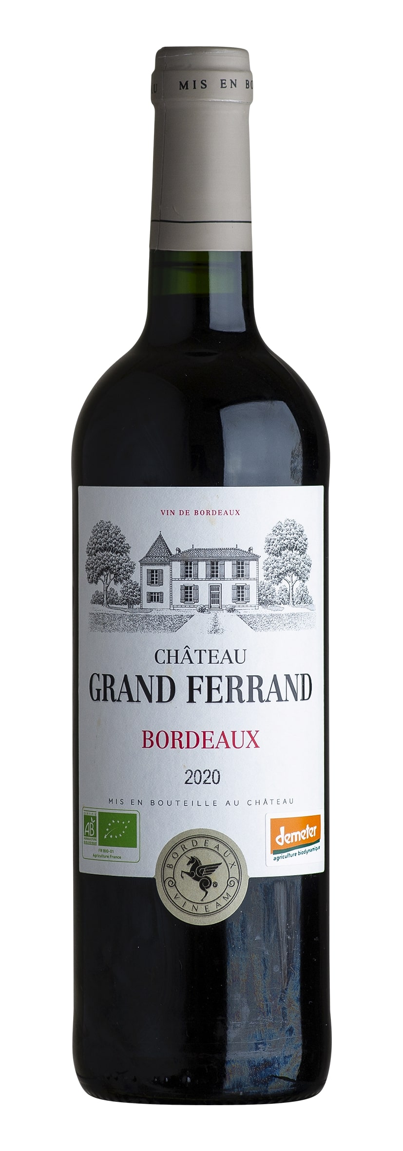 Bordeaux rouge AOC Château Grand Ferrand Demeter 2020
