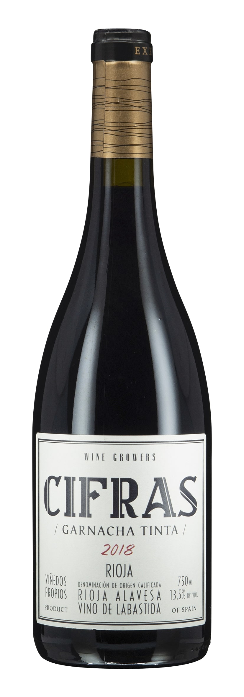 Rioja DOCa Garnacha Tinta Cifras 2018