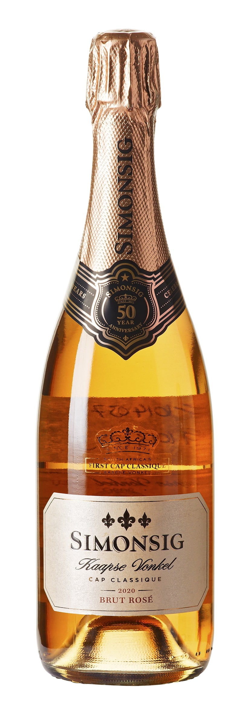 W.O. Western Cape Kaapse Vonkel Cap Classique Rosé Brut 2020