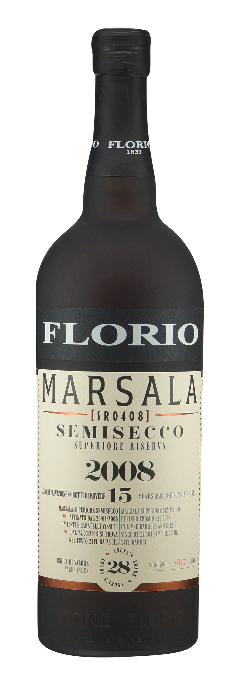 Marsala DOC Semisecco Superiore Riserva 15 Years 2008