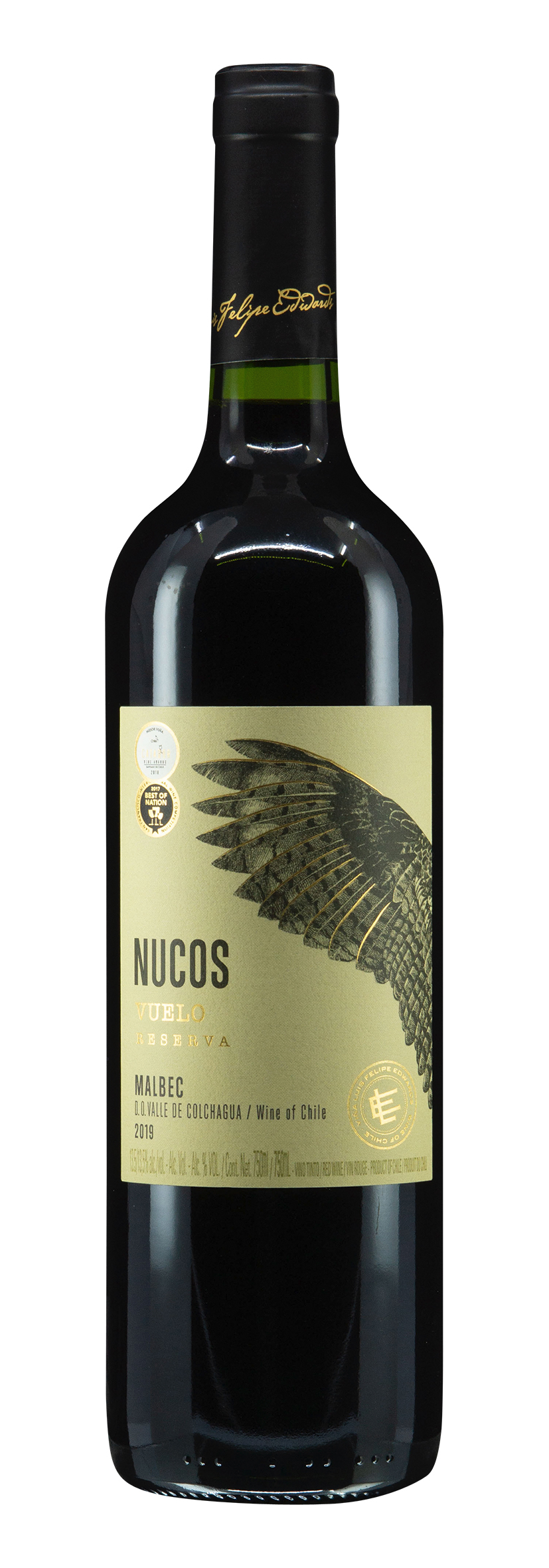 Valle de Colchagua DO Malbec Nucos Vuelo Reserva 2019