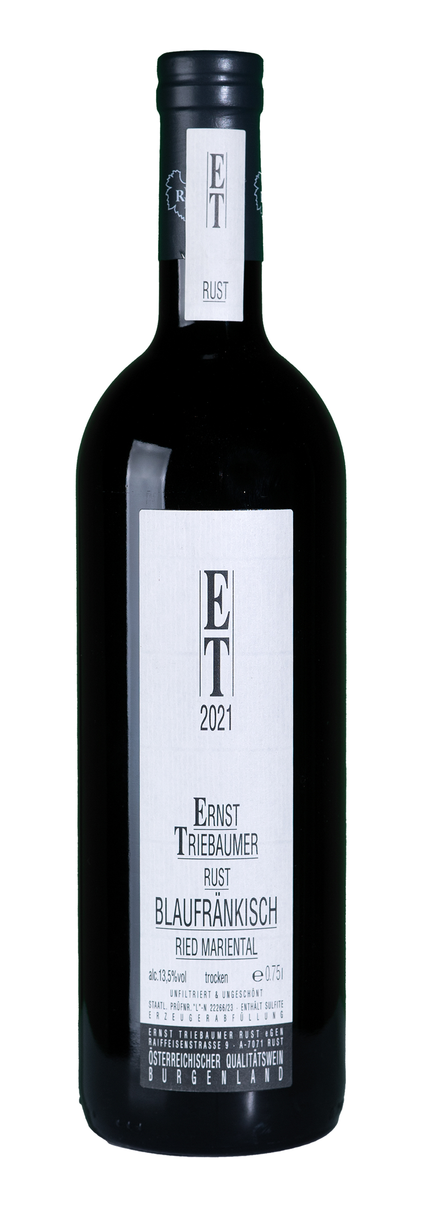 Burgenland Ried Ruster Mariental Blaufränkisch Reserve 2021