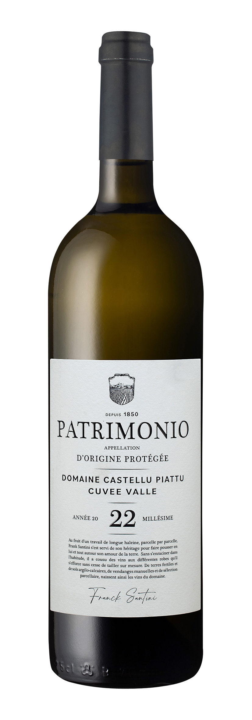 Patrimonio AOC Castellu Piattu Cuvée Valle blanc 2023