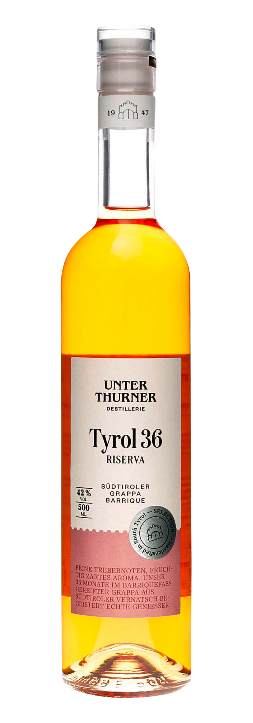 Grappa Riserva Tyrol 36 0