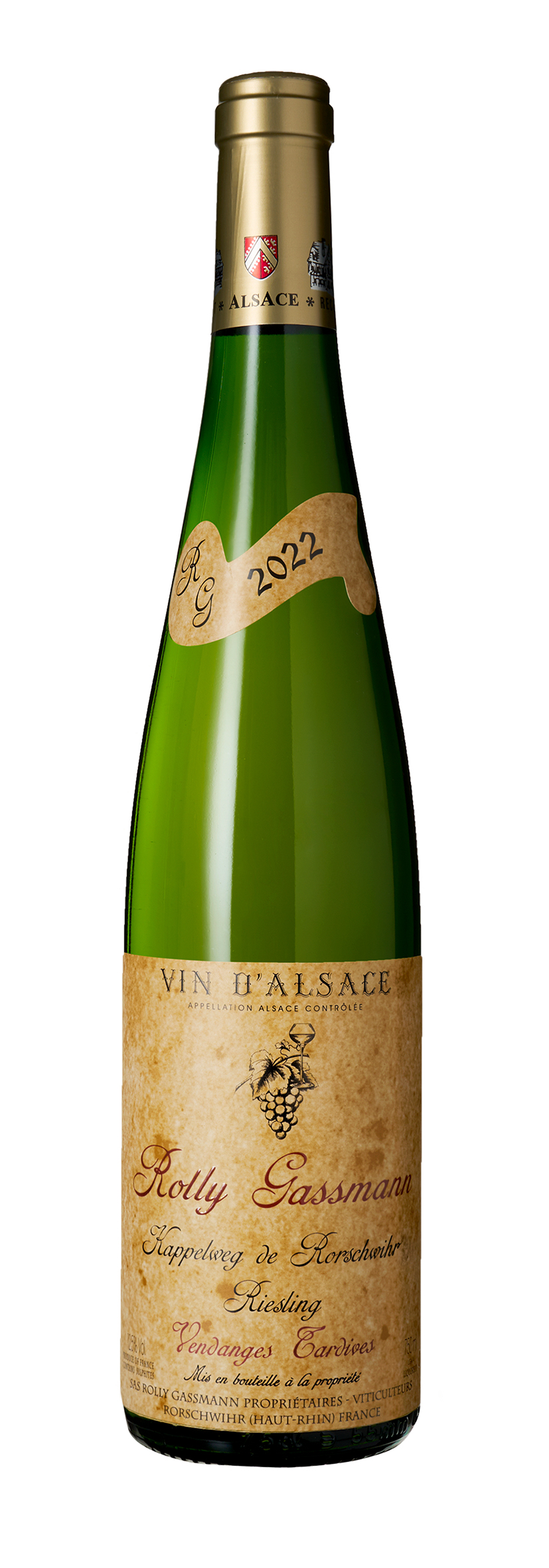 Alsace AOC Riesling Kappelweg de Rorschwihr Vendanges Tardives 2022