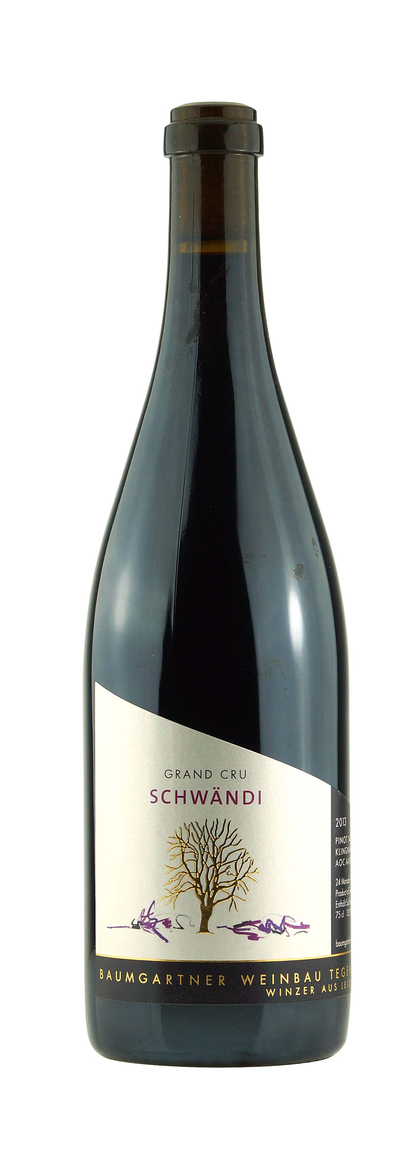 Aargau AOC Grand Cru Pinot Noir Klingnau Schwändi 2013