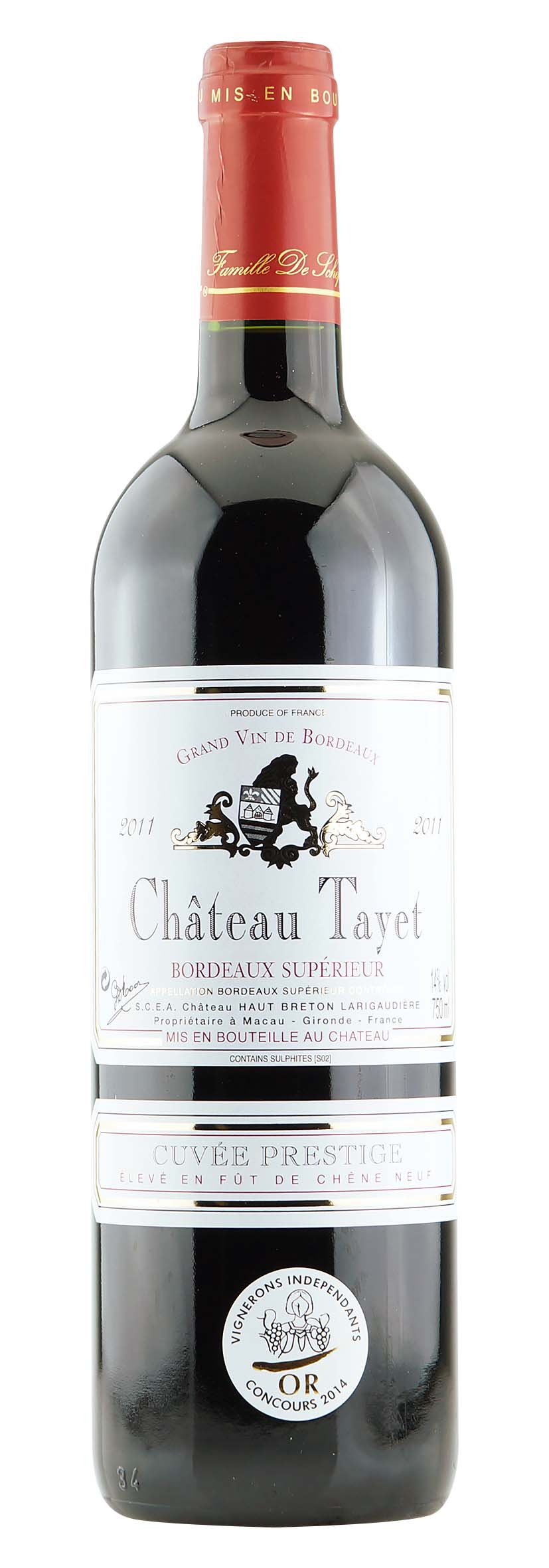 Bordeaux Supérieur AOC Château Tayet Cuvée Prestige 2011