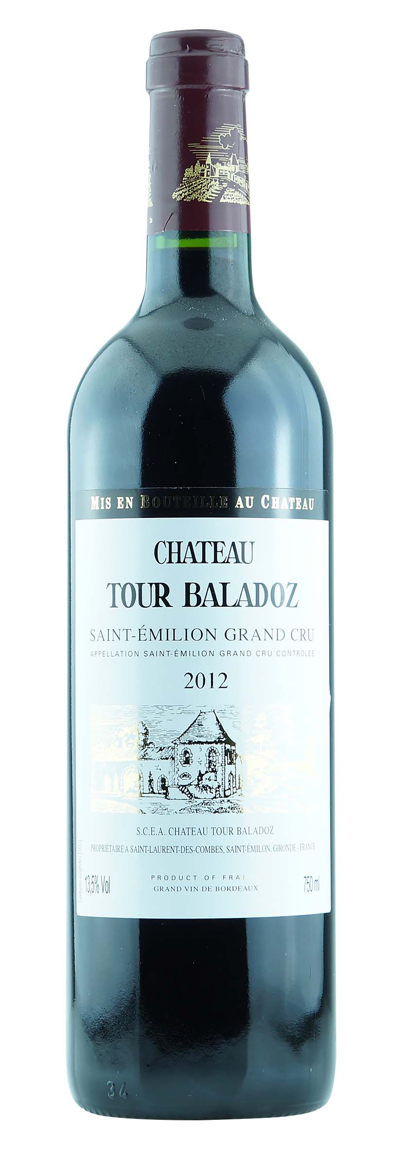 Saint-Emilion Grand Cru AOC Château Tour Baladoz 2012