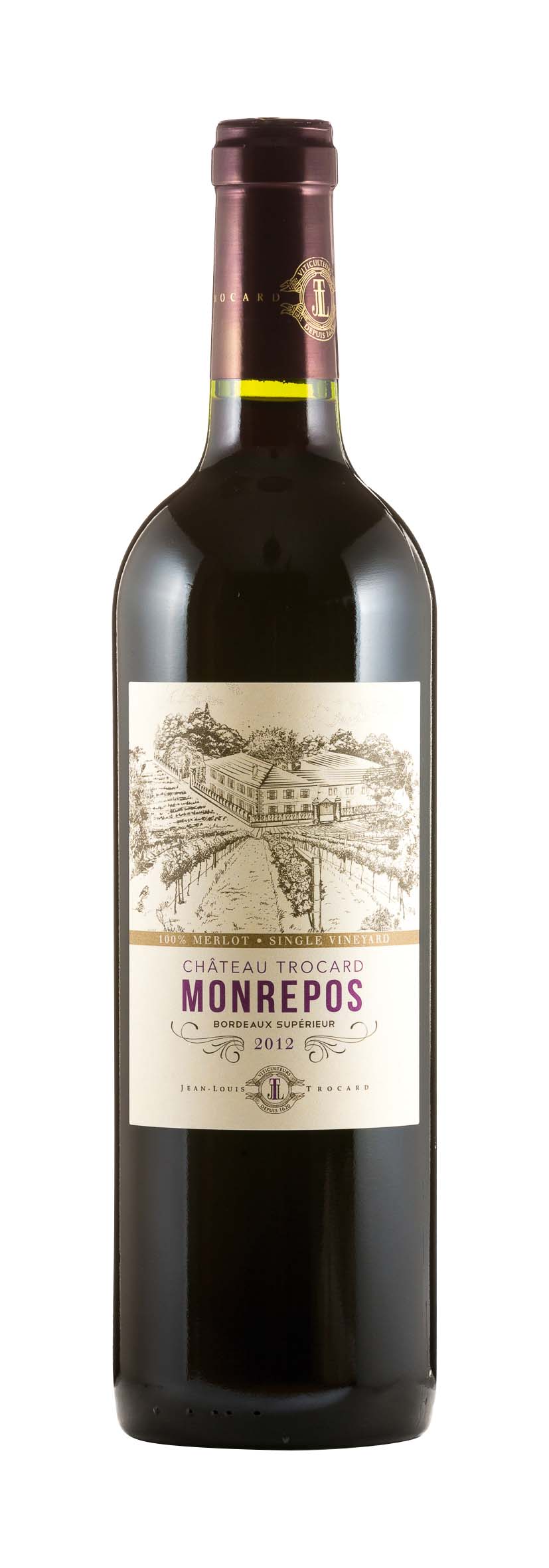 Bordeaux Supérieur AOC Château Trocard Monrepos 2012