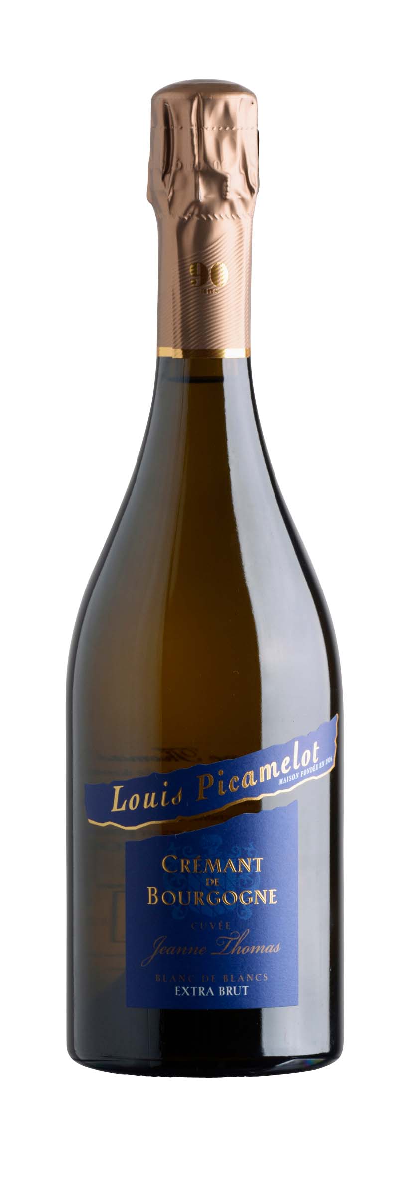 Crémant de Bourgogne AOC Cuvée Jeanne Thomas Blanc de Blancs Extra brut 2014