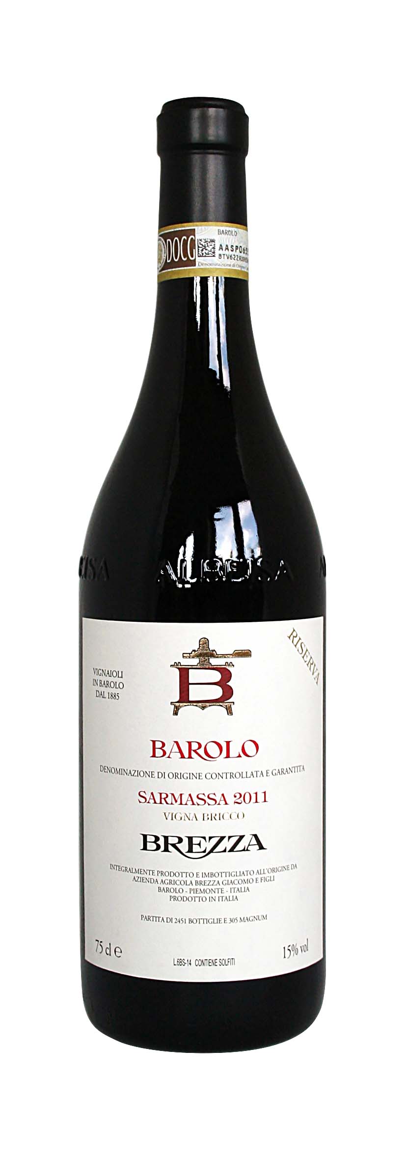 Barolo DOCG Riserva Sarmassa Vigna Bricco 2011