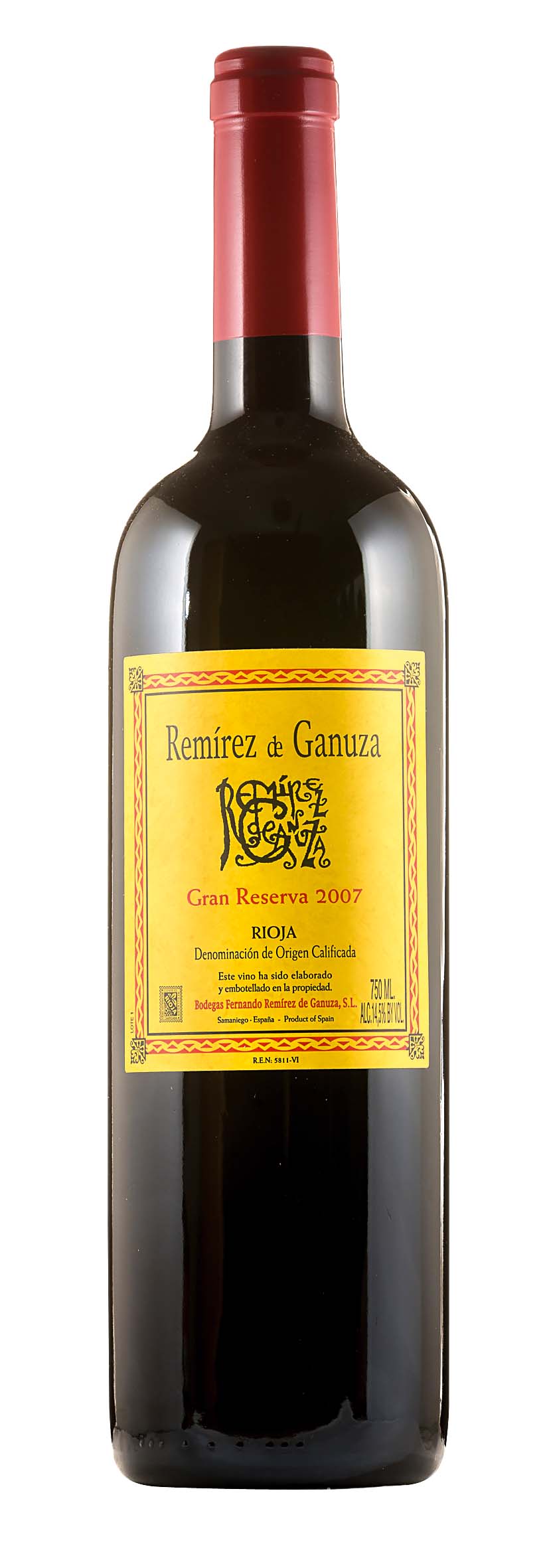 Rioja DOCa Remírez de Ganuza Gran Reserva 2007