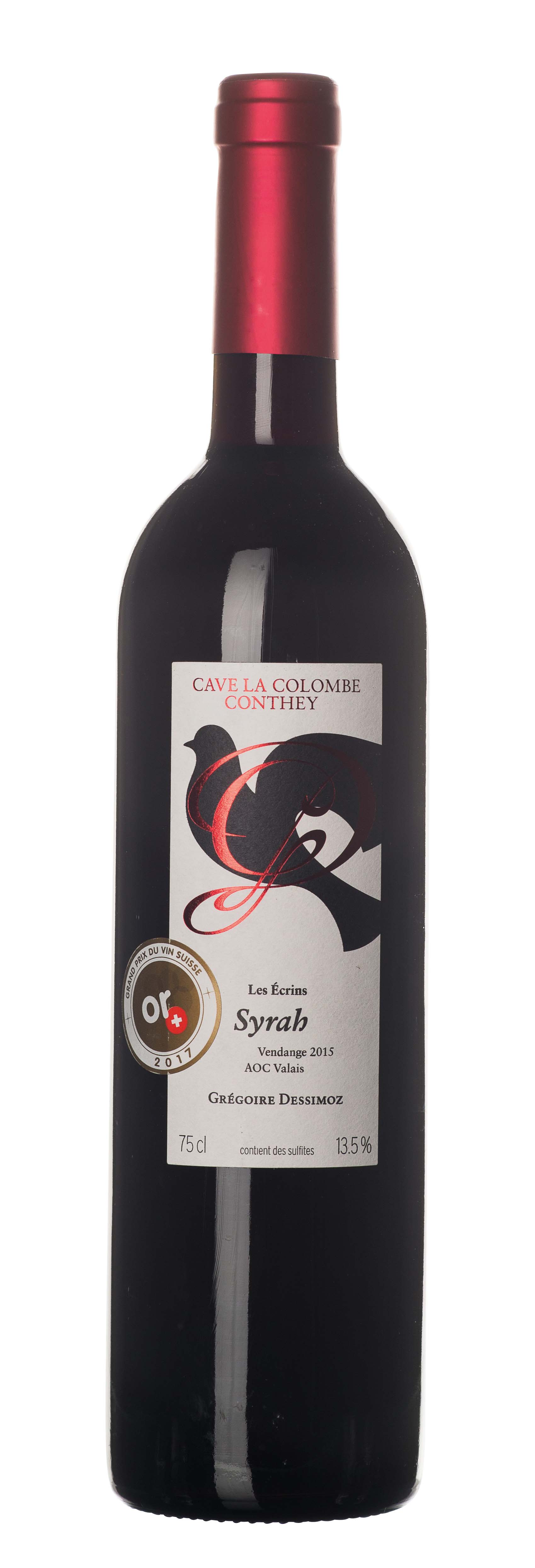 Valais AOC Syrah Les Ecrins 2015