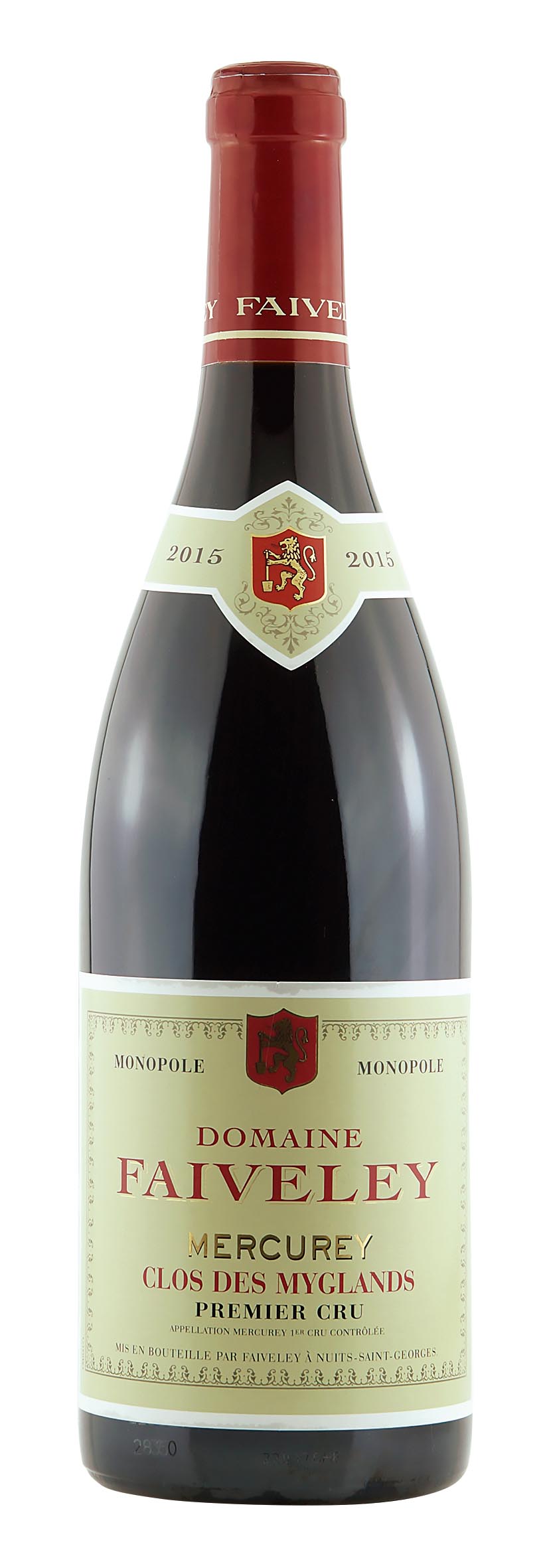 Mercurey AOC Rouge 1er Cru «Clos des Myglands» 2015