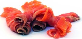 Geräucherter Wildlachs Geräucherter Wildlachs