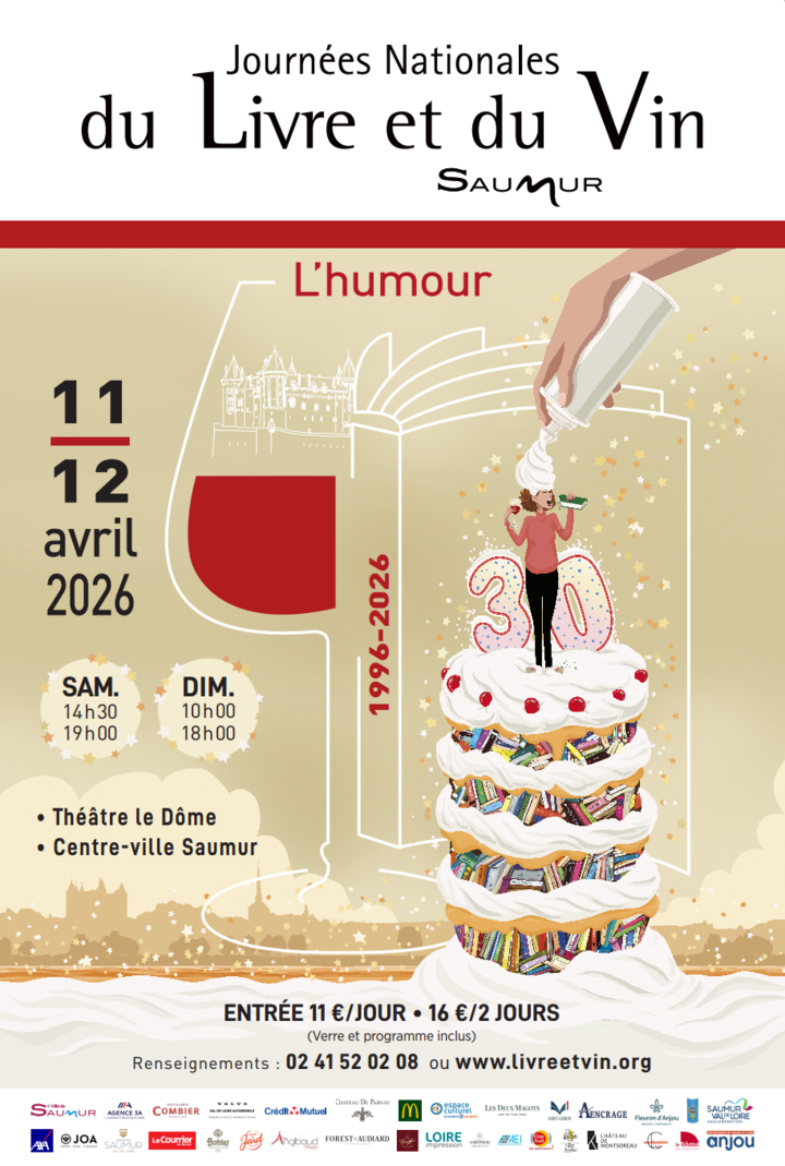 Les Journées Nationales du Livre et du Vin fêtent leur 30 ans avec humour!